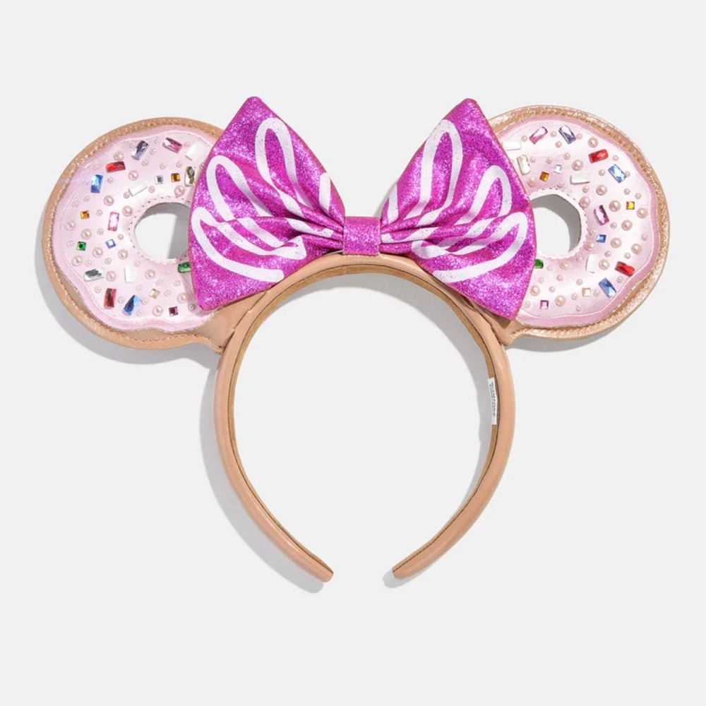 BaubleBar Disney Minnie Mouse Pink Donut Ears Headband - NWOT